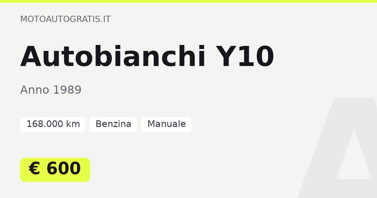 Autobianchi Y10