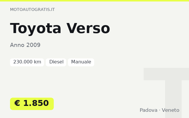 Toyota Verso