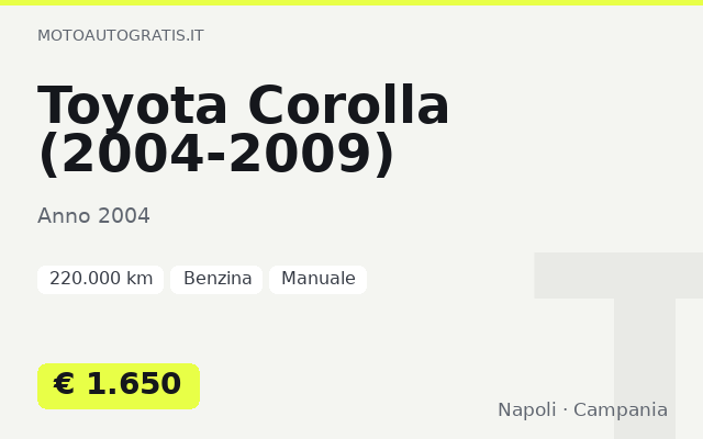 Toyota Corolla (2004-2009)