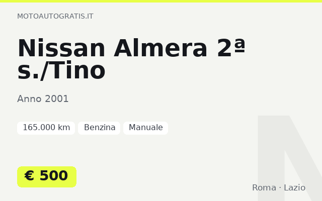 Nissan Almera 2ª s./Tino