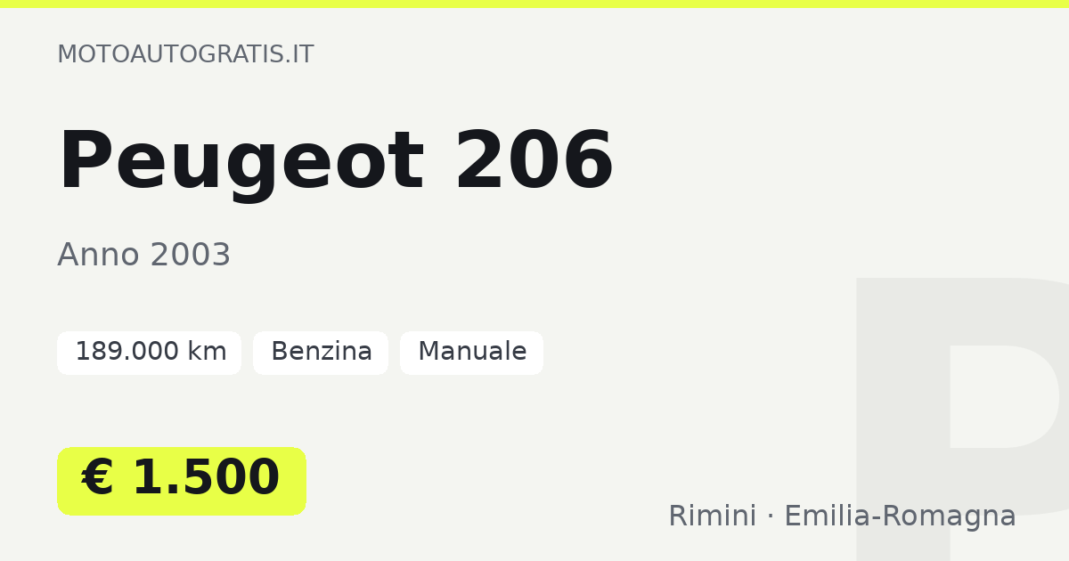 Peugeot 206