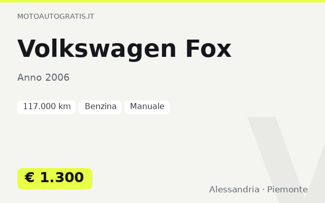 Volkswagen Fox