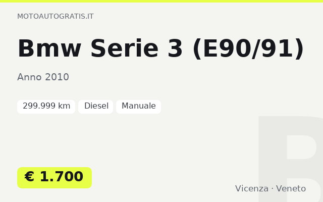 Bmw Serie 3 (E90/91)