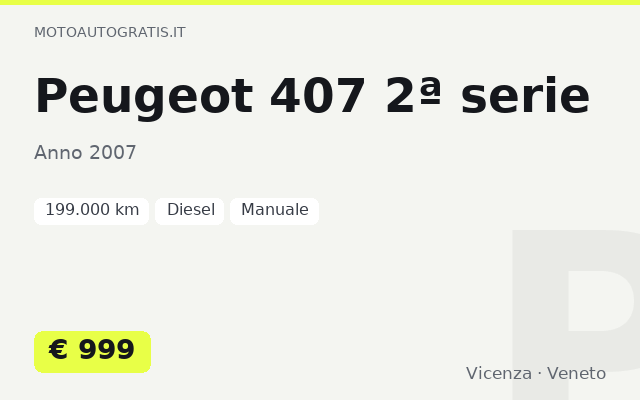 Peugeot 407 2ª serie