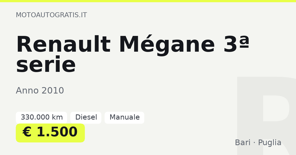 Renault Mégane 3ª serie