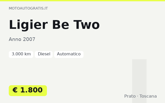 Ligier Be Two
