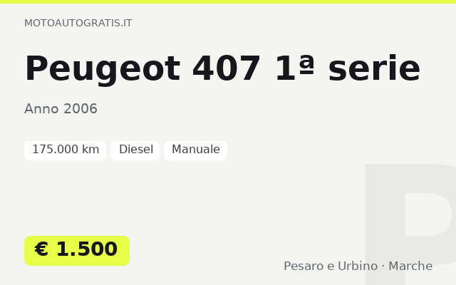 Peugeot 407 1ª serie