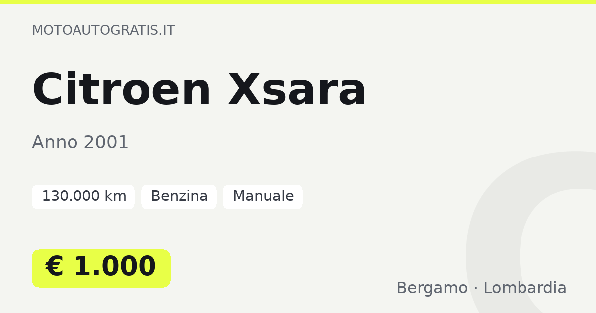 Citroen Xsara