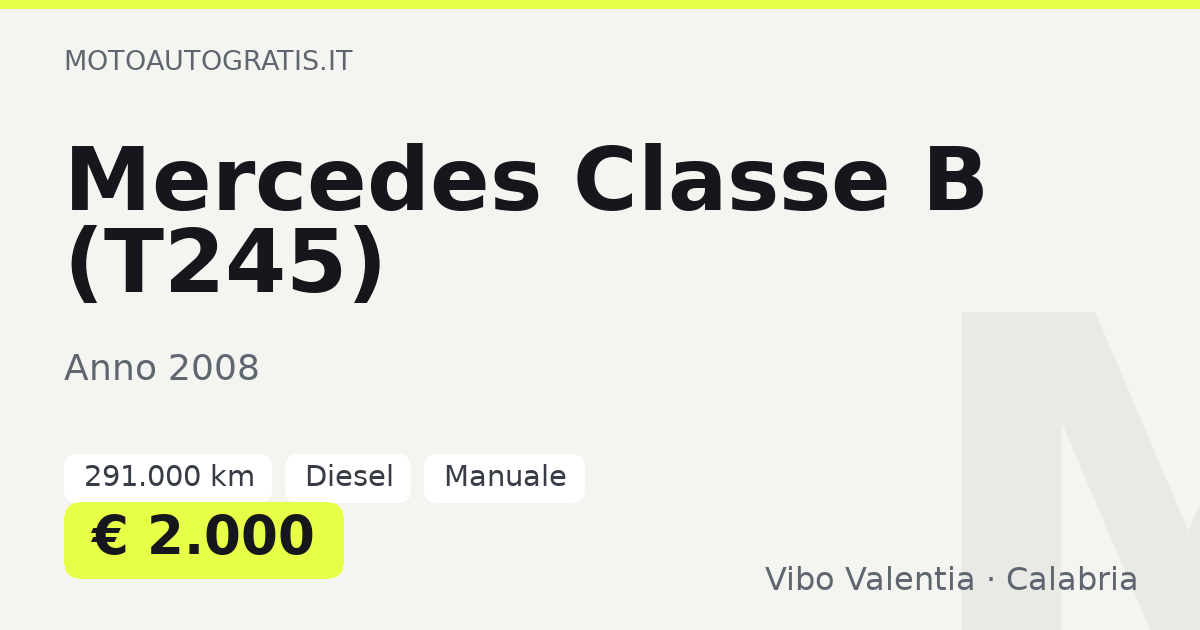Mercedes Classe B (T245)