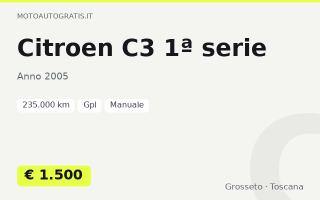 Citroen C3 1ª serie