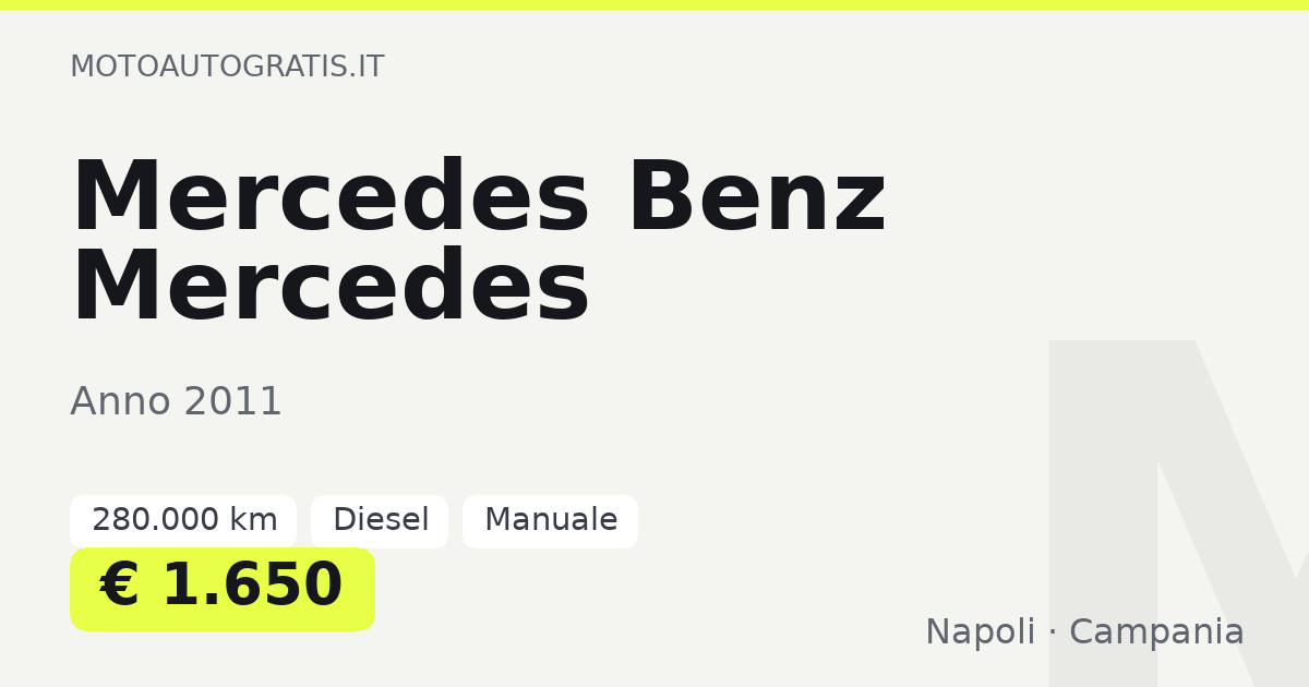 Mercedes Benz Mercedes