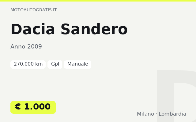 Dacia Sandero