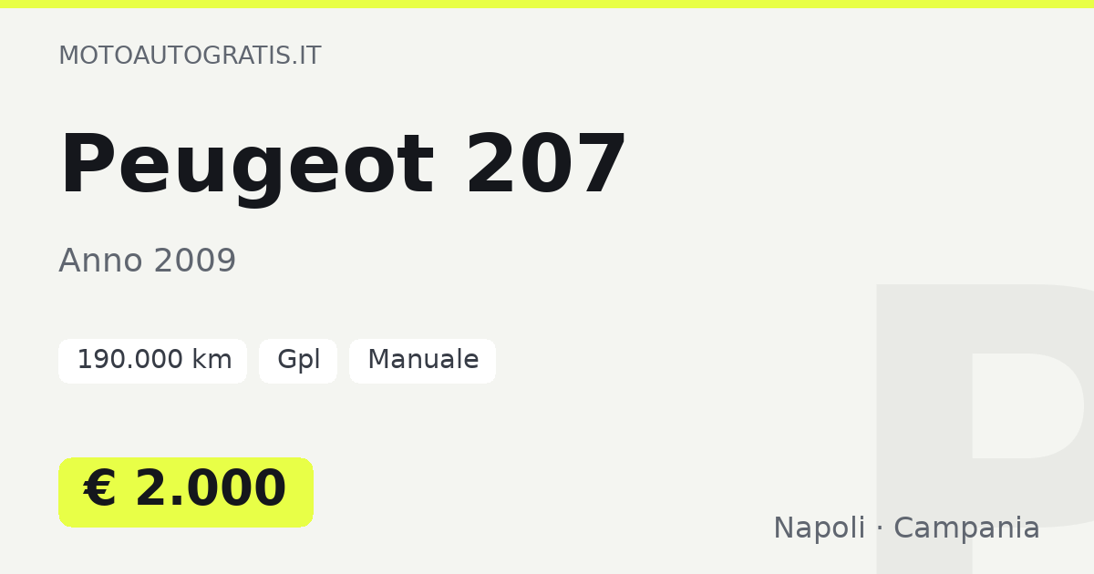 Peugeot 207