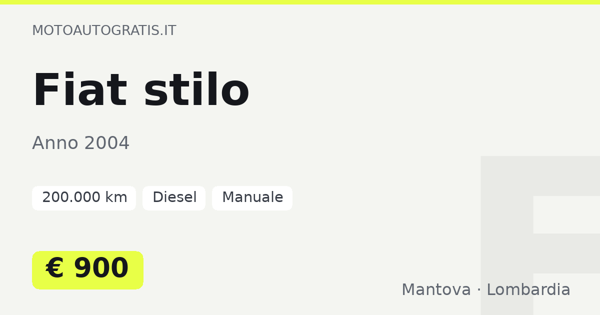 Fiat stilo