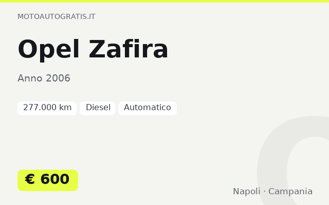 Opel Zafira