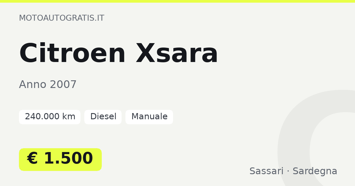 Citroen Xsara