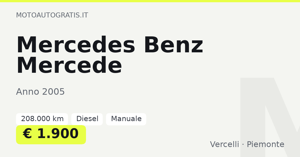 Mercedes Benz Mercede