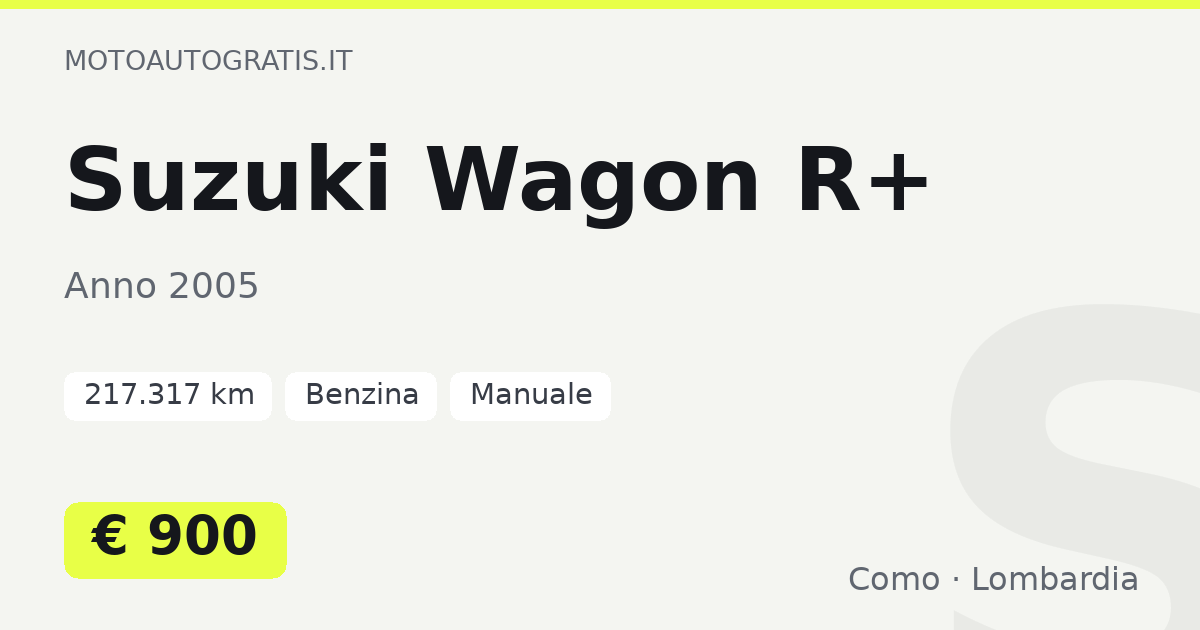 Suzuki Wagon R+
