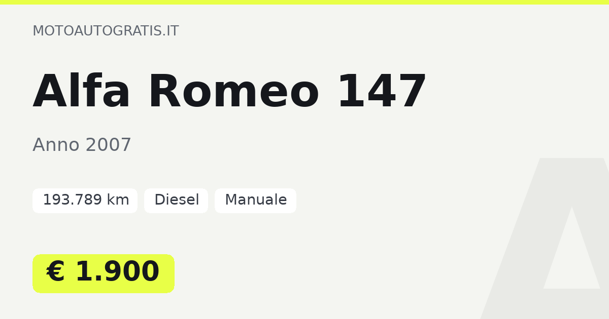 Alfa Romeo 147