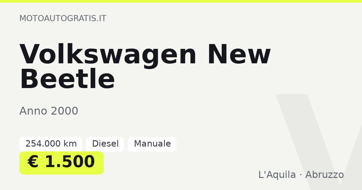 Volkswagen New Beetle