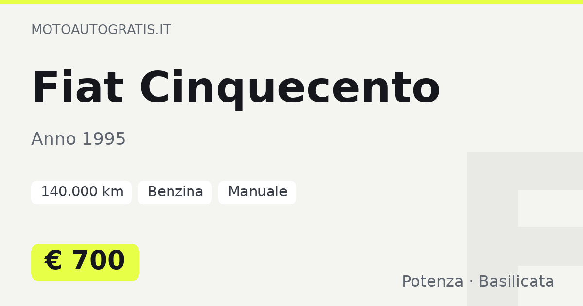 Fiat Cinquecento