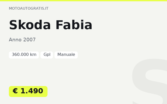 Skoda Fabia