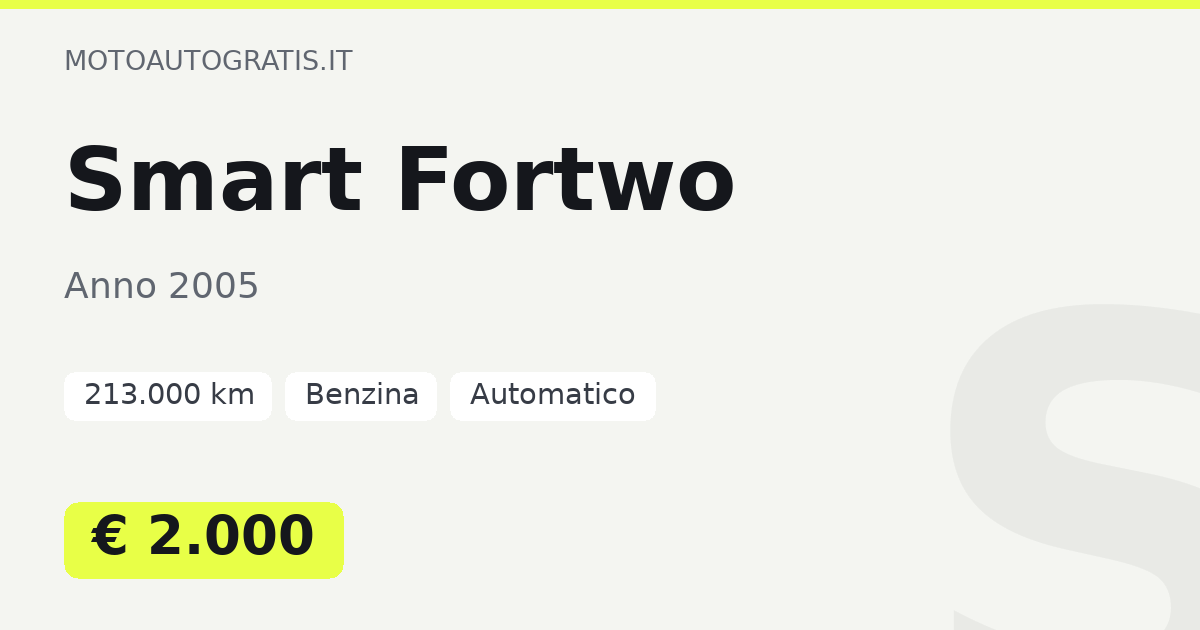 Smart Fortwo