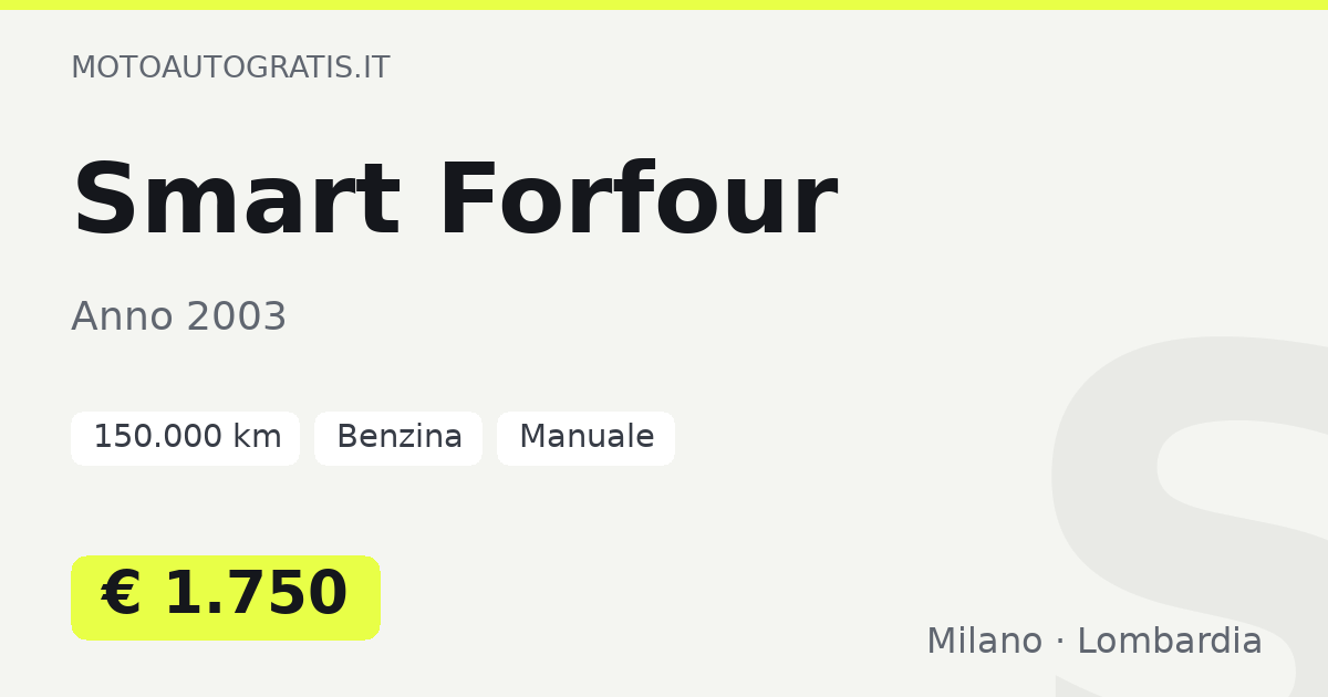 Smart Forfour