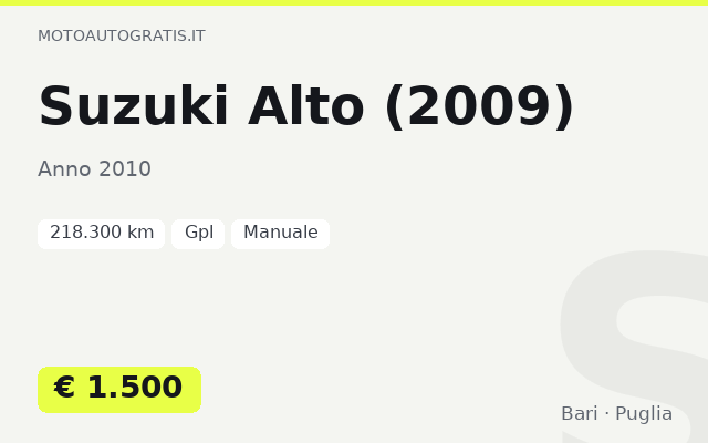 Suzuki Alto (2009)