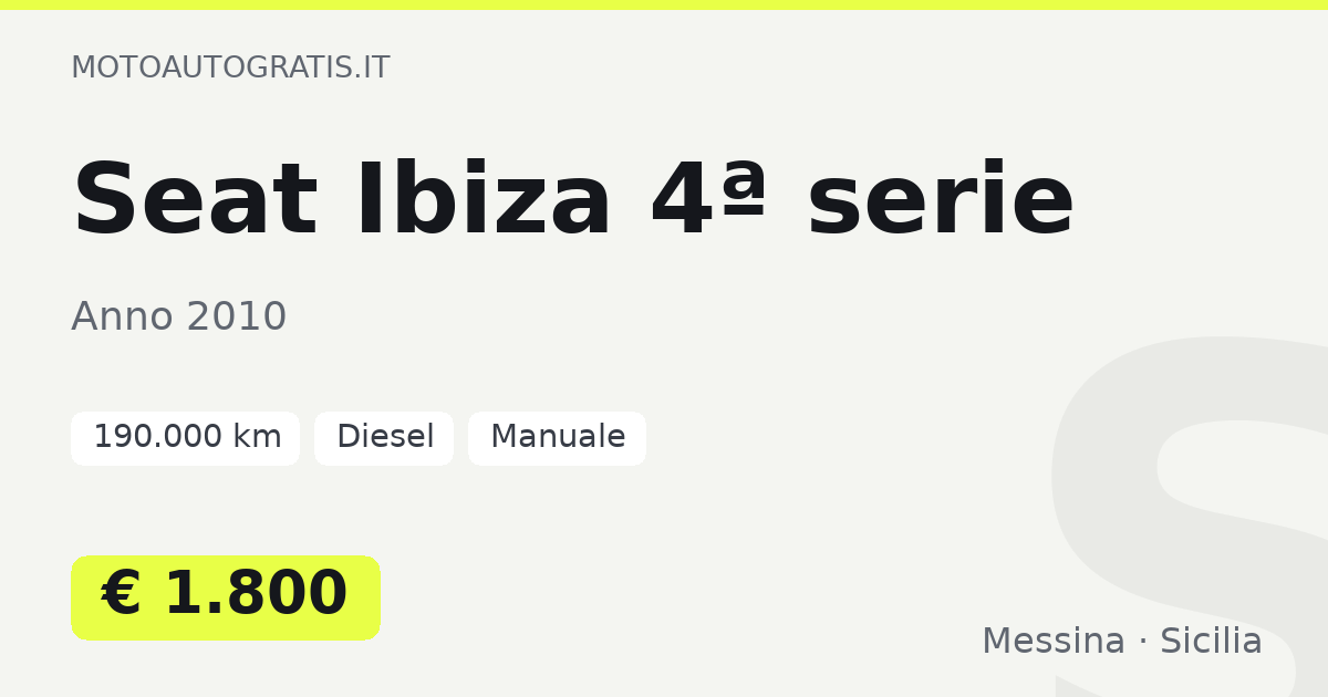 Seat Ibiza 4ª serie