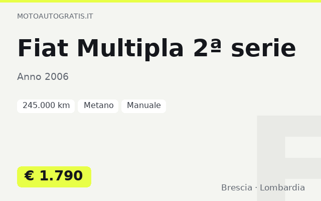Fiat Multipla 2ª serie
