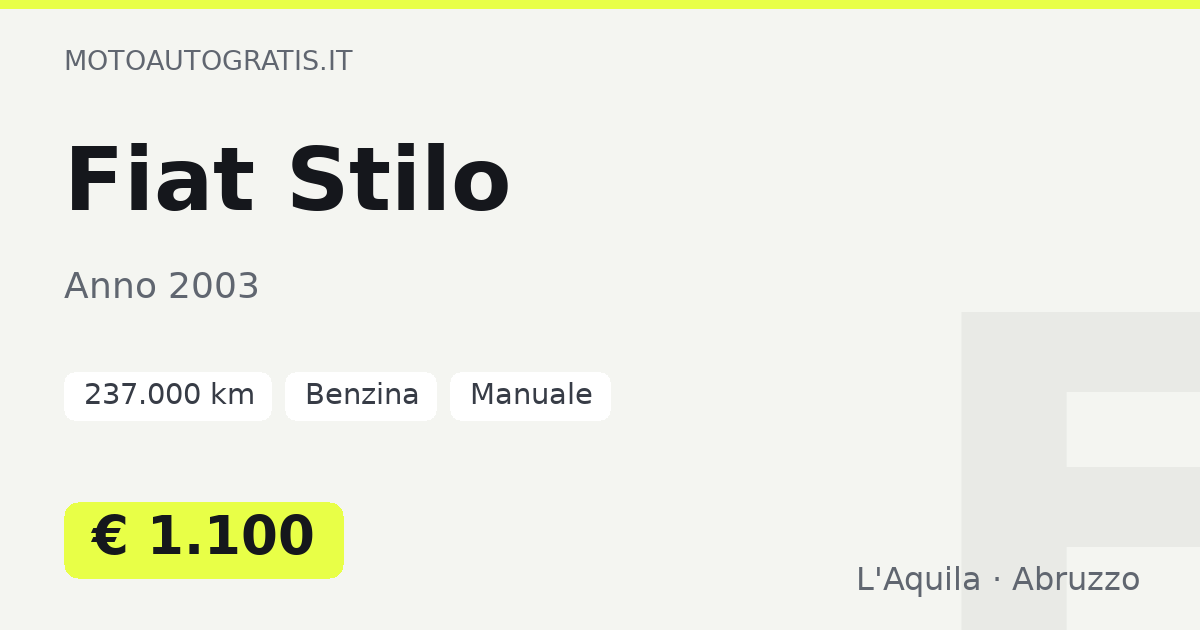 Fiat Stilo