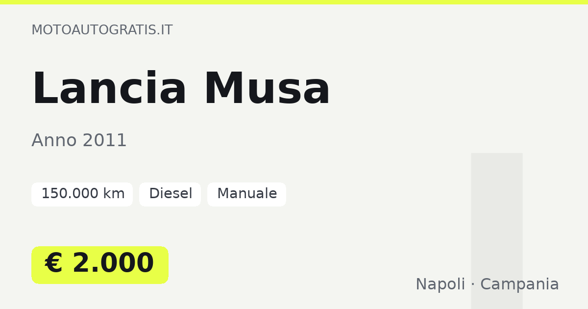 Lancia Musa