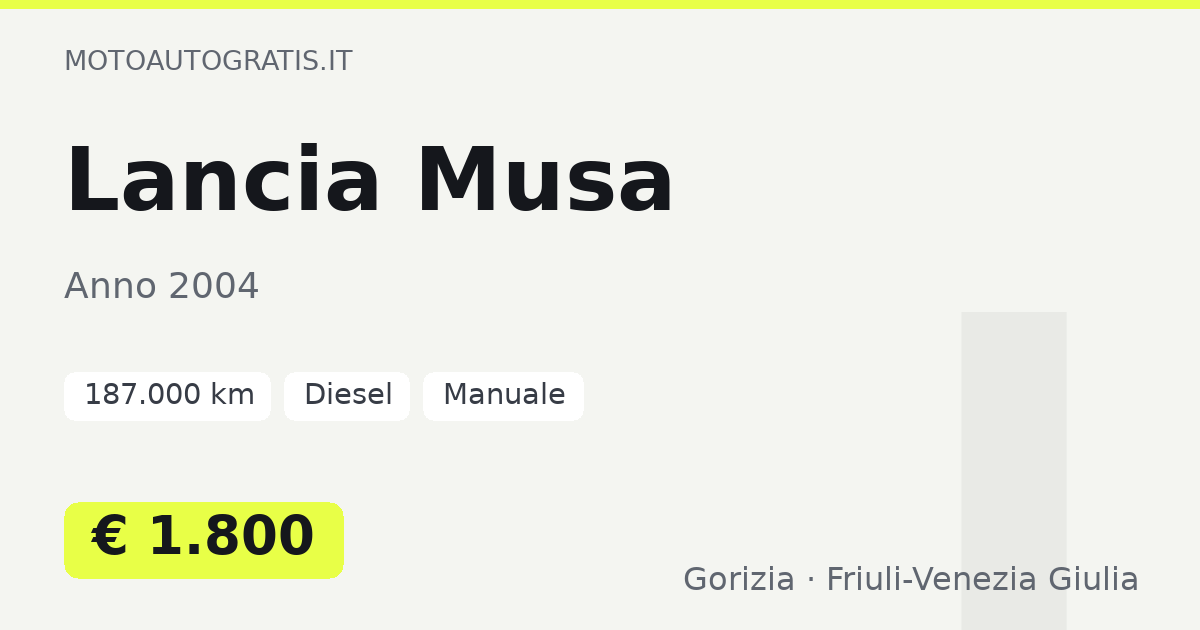 Lancia Musa