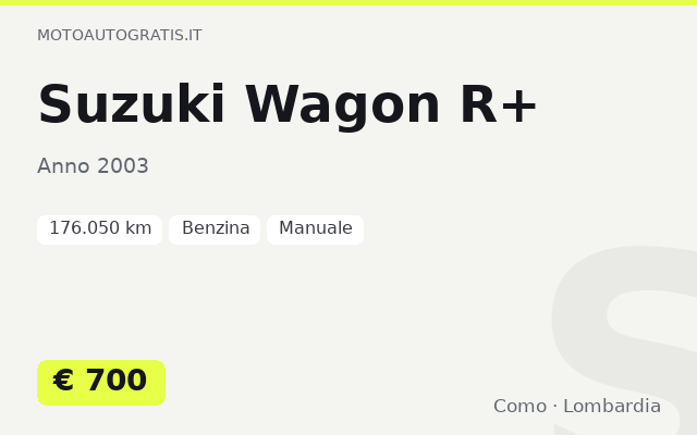 Suzuki Wagon R+