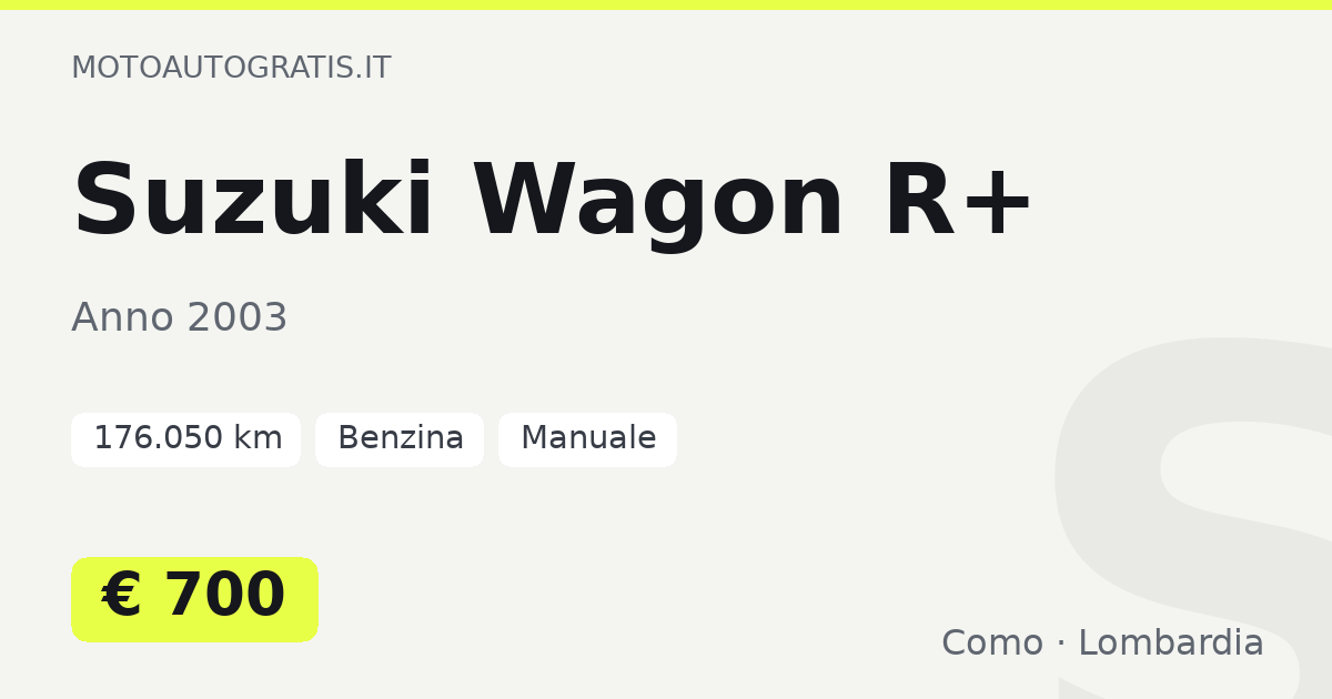 Suzuki Wagon R+