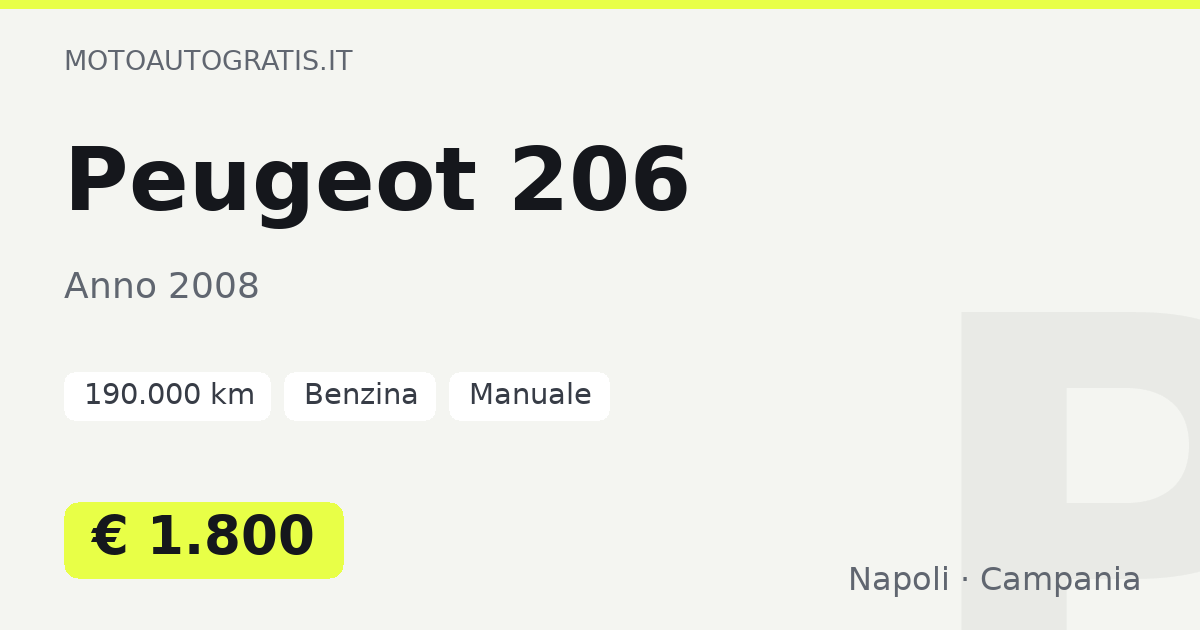 Peugeot 206