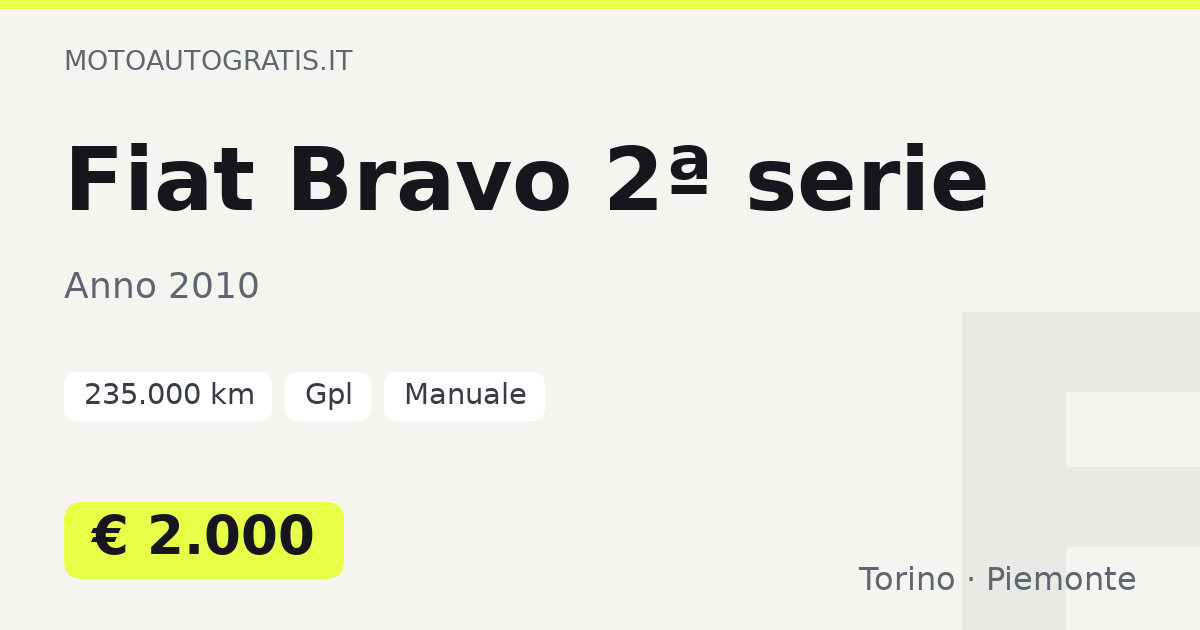Fiat Bravo 2ª serie