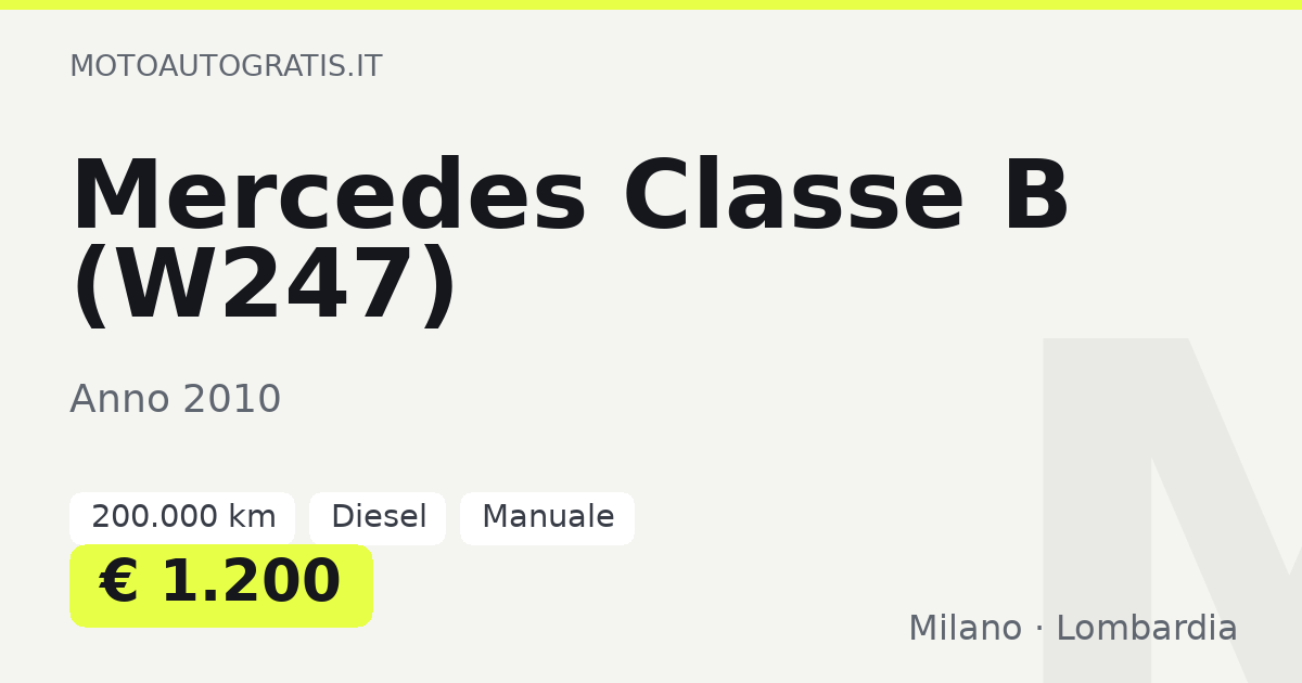 Mercedes Classe B (W247)