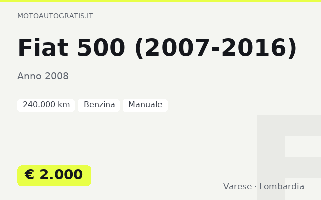 Fiat 500 (2007-2016)
