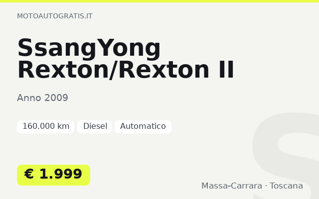 SsangYong Rexton/Rexton II