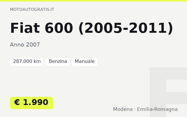 Fiat 600 (2005-2011)