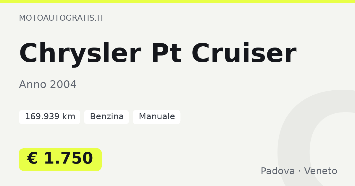 Chrysler Pt Cruiser