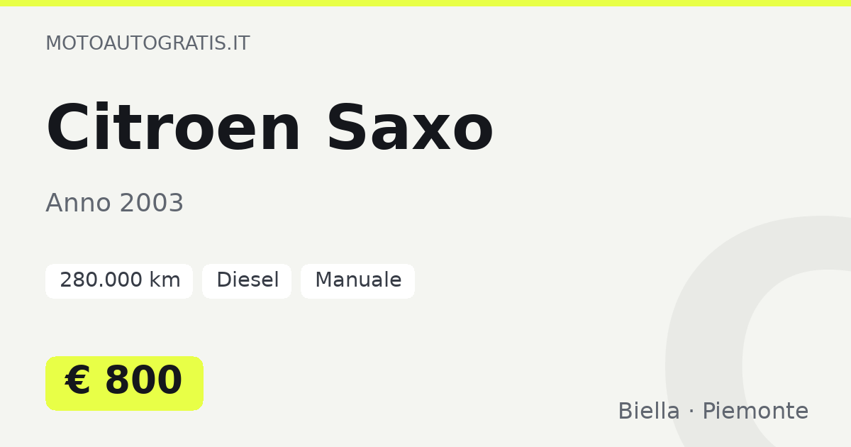 Citroen Saxo