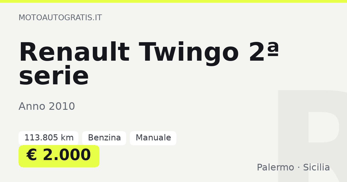 Renault Twingo 2ª serie