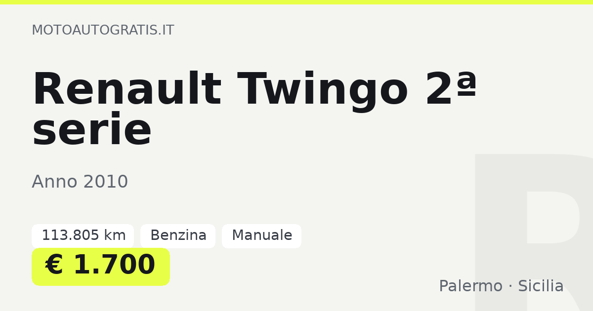 Renault Twingo 2ª serie