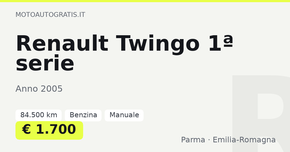 Renault Twingo 1ª serie