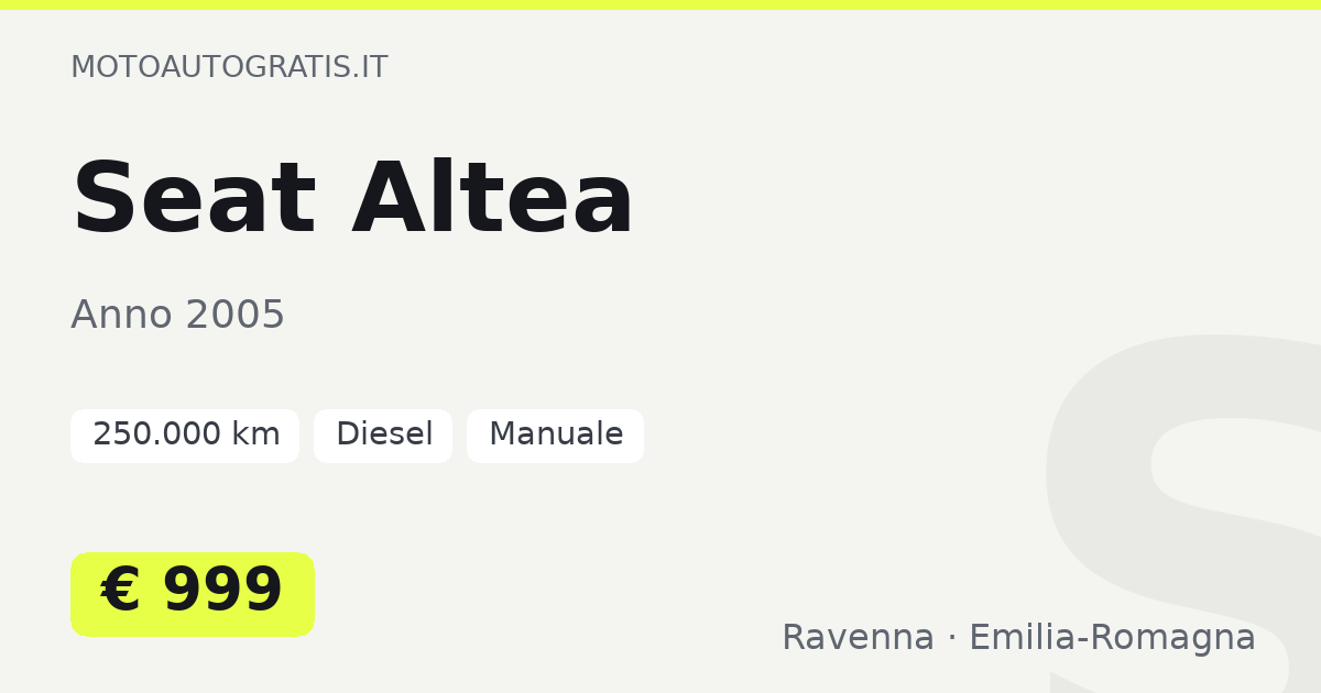 Seat Altea