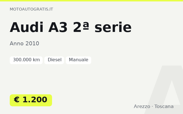 Audi A3 2ª serie