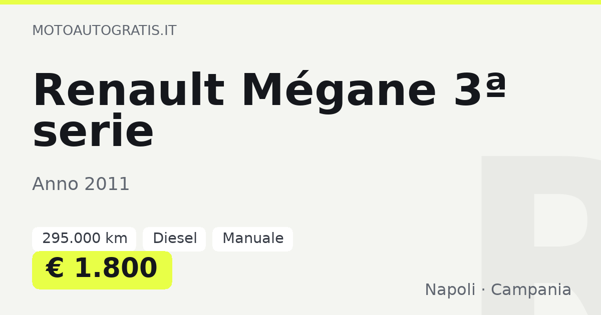 Renault Mégane 3ª serie